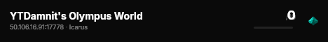 YTDamnit's Olympus World live status badge