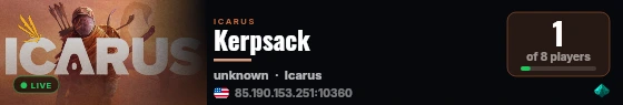 Kerpsack live status badge