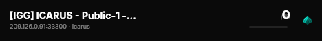 [IGG] ICARUS - Public-1 - discord.gg/FSdx5C56w9 live status badge
