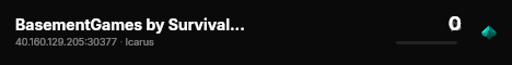 BasementGames by SurvivalServers.com live status badge