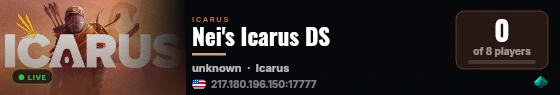 Nei's Icarus DS live status badge