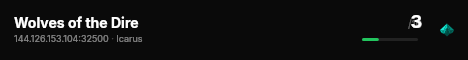 Wolves of the Dire live status badge