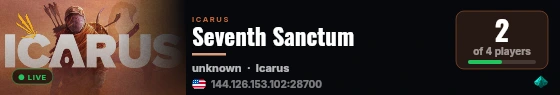 Seventh Sanctum live status badge