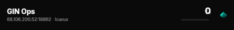 GIN Ops live status badge