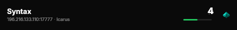 Syntax live status badge