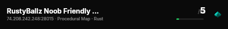 RustyBallz Noob Friendly USA/East PvE LowDecay live status badge