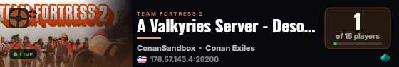 A Valkyries Server - Desolate Lands (New) live status badge