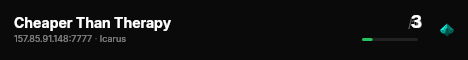 Cheaper Than Therapy live status badge