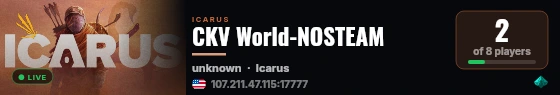 CKV World-NOSTEAM live status badge