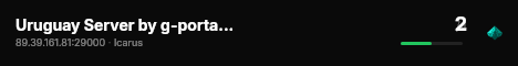 Uruguay Server by g-portal.com live status badge