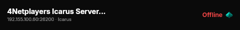 4Netplayers Icarus Server - Hansen live status badge