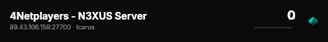4Netplayers - N3XUS Server live status badge