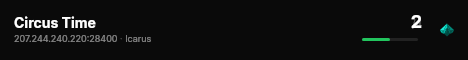 Circus Time live status badge