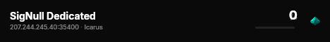 SigNull Dedicated live status badge