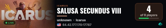 SALUSA SECUNDUS VIII live status badge