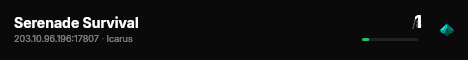Serenade Survival live status badge