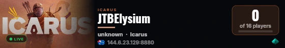 JTBElysium live status badge