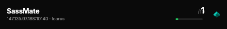 SassMate live status badge
