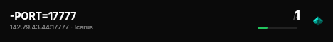 -PORT=17777 live status badge