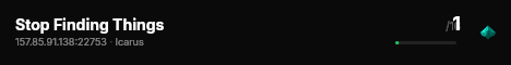 Stop Finding Things live status badge