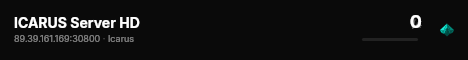 ICARUS Server HD live status badge