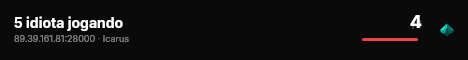 5 idiota jogando live status badge