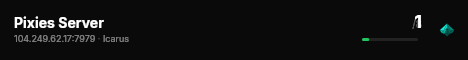 Pixies Server live status badge