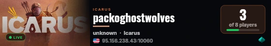 packoghostwolves live status badge