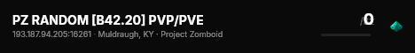 PZ RANDOM [B42.20] PVP/PVE live status badge