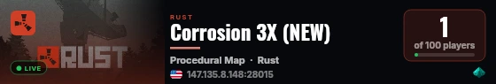 Corrosion 3X (NEW) live status badge