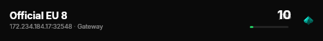 Official EU 8 live status badge