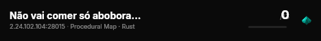 Não vai comer só abobora... live status badge