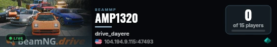 AMP1320 live status badge