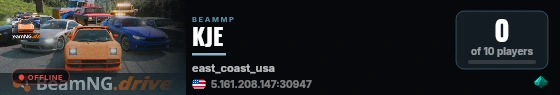 KJE live status badge