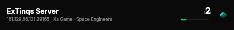 ExTinqs Server live status badge