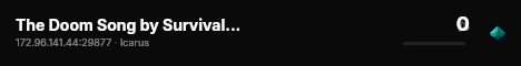 The Doom Song by SurvivalServers.com live status badge