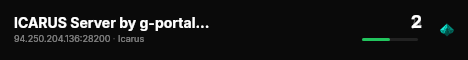 ICARUS Server by g-portal.com live status badge