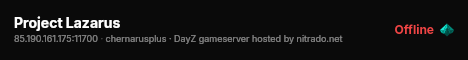 Project Lazarus live status badge