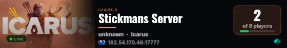 Stickmans Server live status badge