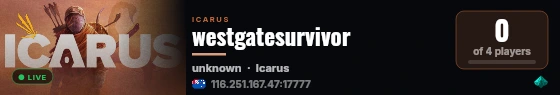 westgatesurvivor live status badge