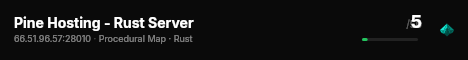 Pine Hosting - Rust Server live status badge