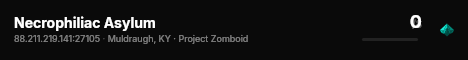 Necrophiliac Asylum live status badge