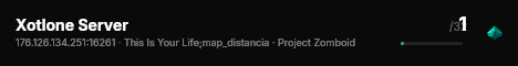 Xotlone Server live status badge