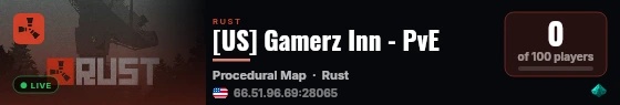 [US] Gamerz Inn - PvE live status badge