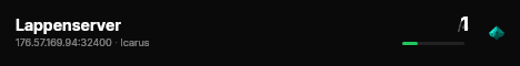 Lappenserver live status badge
