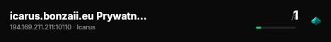 icarus.bonzaii.eu Prywatny Serwer live status badge