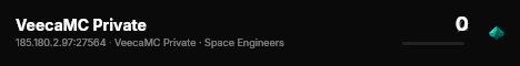 VeecaMC Private live status badge
