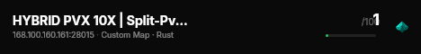 HYBRID PVX 10X | Split-PvP/PvE | 200Mods | ClanWars live status badge