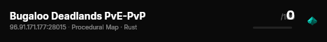 Bugaloo Deadlands PvE-PvP live status badge