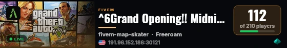 ^6Grand Opening!! Midnight Roleplay [18+]✨ live status badge